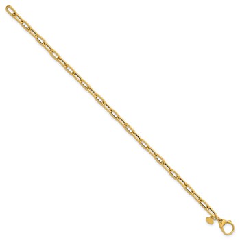 Herco 14K Polished Rounded Oval Link 7.5 Inch Bracelet — alternate view