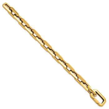 Herco 14K Polished 10.5mm Rectangle Link 8 Inch Bracelet — alternate view