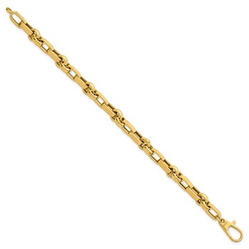 Herco 14K Polished Circle and Oval Link 8 Inch Bracelet — alternate view