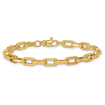 Herco 14K Polished Rectangle Link 7.5 Inch Bracelet — alternate view
