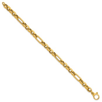 Herco 14K Polished Mixed Link 7.5 Inch Bracelet — alternate view