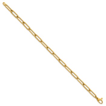 Herco 14K Polished and Twisted Oval Link 7.5 Inch Bracelet — alternate view
