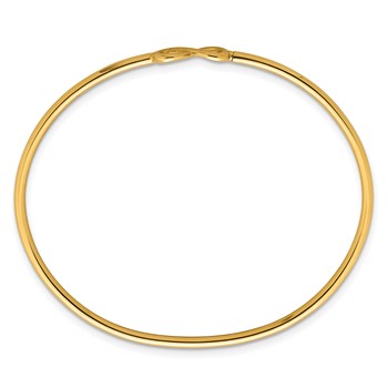 Herco 14K Polished Infinity Flexible with Hidden Clasp Bangle — alternate view