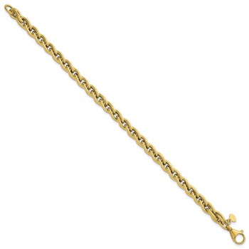 Herco 14K Polished Twisted Double Rounded Link 7.5 Inch Bracelet — alternate view