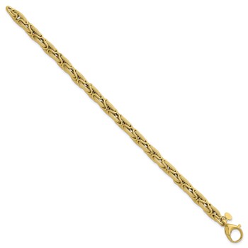 Herco 14K Polished and Brushed Fancy Link 7.5 Inch Bracelet — alternate view