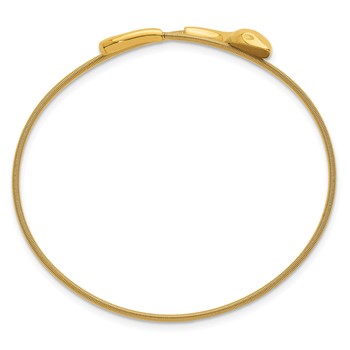 Herco 14K Polished Flexible Snake Cuff Bangle — alternate view