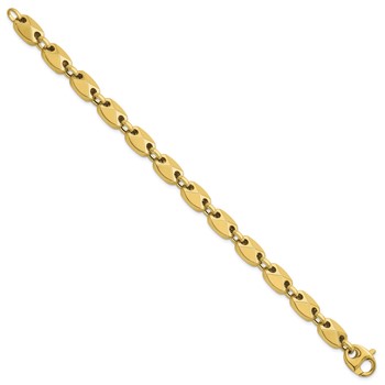 Herco 14K Polished Puffed Fancy Link 8.25 Inch Bracelet — alternate view