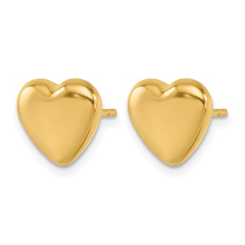 Herco 14K Polished Heart Post Earrings — alternate view
