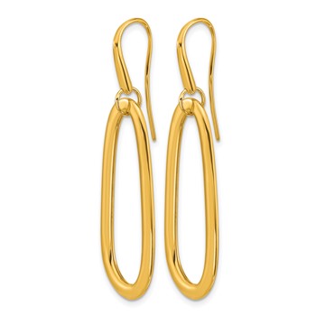 Herco 14K Polished Fancy Contemporary Dangle Earrings — alternate view