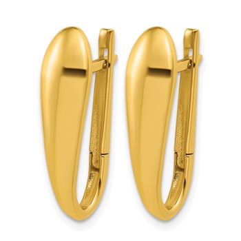 Herco 14K Polished Fancy Drop Hinged Dangle Earrings — alternate view