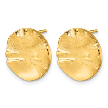 Herco 14K Polished Circle Earrings — alternate view