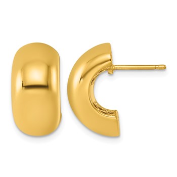 Herco 14K Polished 9mm Post Earrings