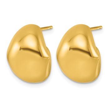 Herco 14K Polished Kite C-Hoop Post Earrings — alternate view