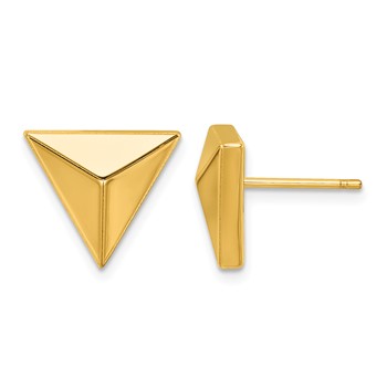 Herco 14K Polished Triangular Post Earrings
