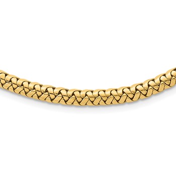 Herco 14K Polished Fancy Link Collar Necklace