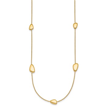 Herco 14K Polished Contemporary Station 16 Inch with 2 Inch Extension Necklace — alternate view