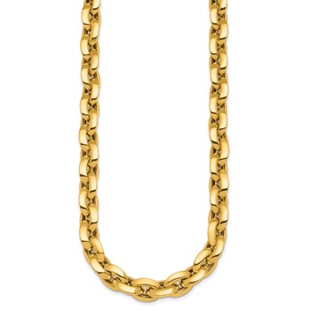 Herco 14K Polished Knife Edge 11.5mm Cable Link Necklace — alternate view