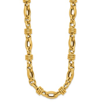Herco 14K Polished Mixed Fancy Link 18 Inch Necklace — alternate view
