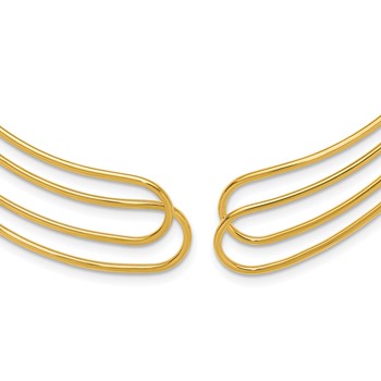 Herco 14K Polished Fancy Hinged Neck Collar