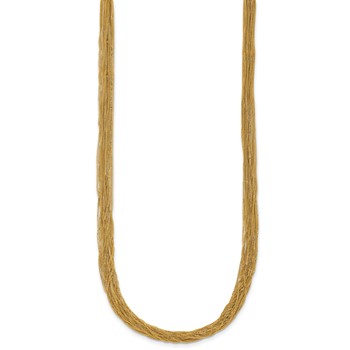 Herco 14K Polished Fancy Multi-strand 17 Inch Necklace — alternate view