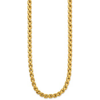 Herco 14K Polished Fancy 5mm Round Box 20 Inch Chain Necklace — alternate view
