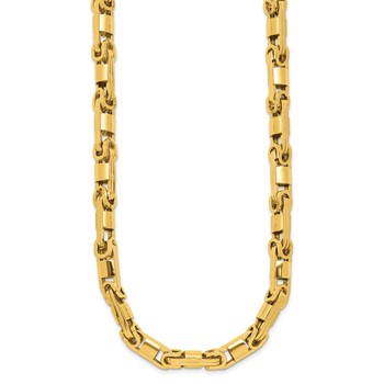 Herco 14K Polished 6.75mm Fancy Byzantine Link 20 Inch Necklace — alternate view
