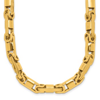 Herco 14K Polished 6.75mm Fancy Byzantine Link 20 Inch Necklace