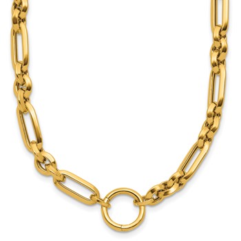 Herco 14K Polished Knife Edge Fancy Link 18.5 Inch Necklace