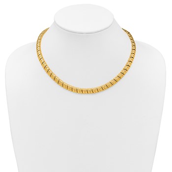 Herco 18K Polished Fancy 8.0mm Link 17 Inch Necklace — alternate view