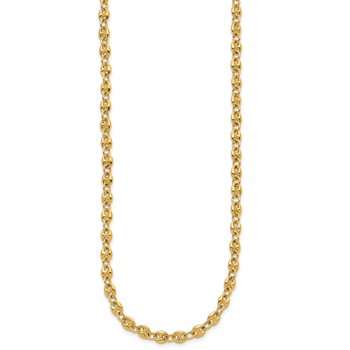 Herco 18K Polished 4.50mm Puffed Mariner Link 18 Inch Necklace — alternate view