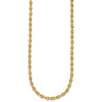 Herco 18K Polished 4.50mm Puffed Mariner Link 20 Inch Necklace — alternate view
