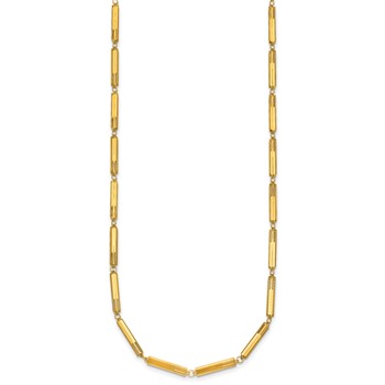Herco 14K Polished Fancy Bar Link 16 Inch with 2 Inch Extension Necklace — alternate view