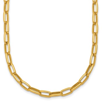 Herco 14K Polished 4.5mm Open Link Adjustable 17.75 Inch Necklace