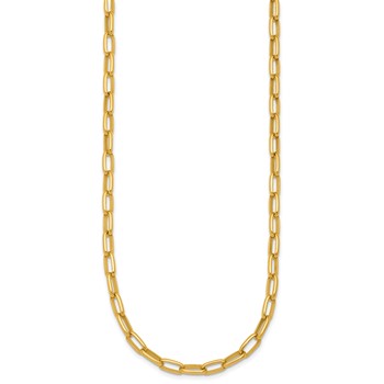 Herco 14K Polished 4.5mm Open Link 18 Inch Necklace — alternate view