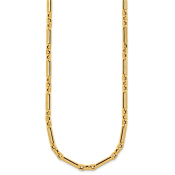 Herco 14k Polished Oval Link 18 Inch Necklace — alternate view