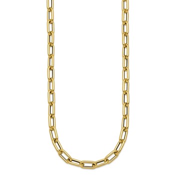 Herco 14K Polished 6mm Oval Link 18 Inch Necklace