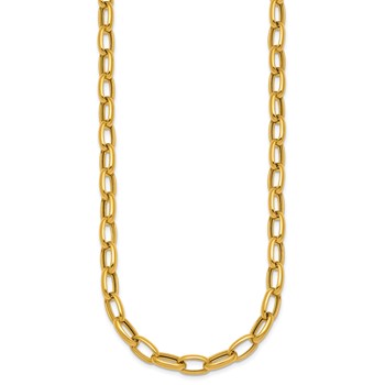 Herco 14K Polished Open Oval Link 18 Inch Necklace — alternate view