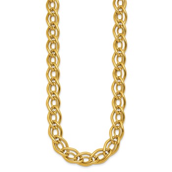 Herco 14K Polished Fancy Link 18 Inch Necklace — alternate view