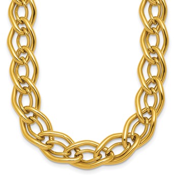 Herco 14K Polished Fancy Link 18 Inch Necklace