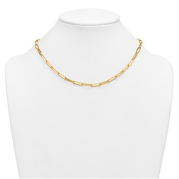 Herco 14K Polished Paperclip 18 Inch Necklace — alternate view