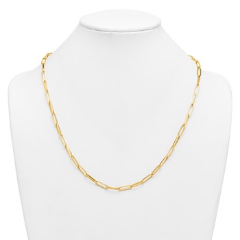 Herco 14K Polished Paperclip 24 Inch Necklace — alternate view
