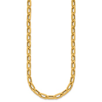 Herco 14K Polished 1.8mm Geometric Link 18 Inch with .5 Inch Extension Necklace — alternate view