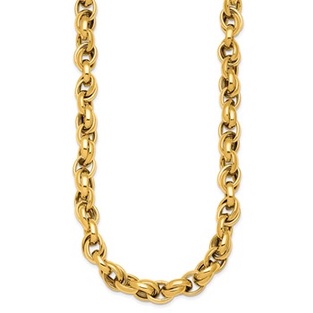 Herco 14K Polished Double Link 18.5 Inch Necklace — alternate view