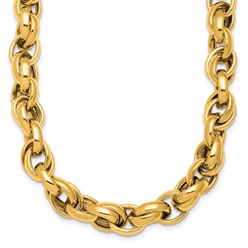 Herco 14K Polished Double Link 18.5 Inch Necklace