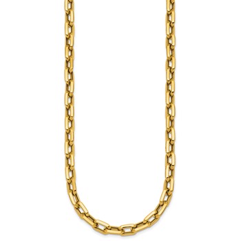 Herco 14K Polished Knife Edge Link ChaInch 18 Inch Necklace — alternate view
