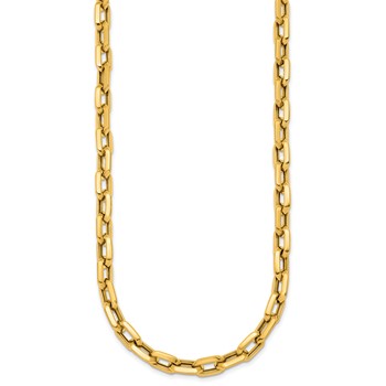 Herco 14K Polished Knife Edge Link ChaInch 24 Inch Necklace — alternate view