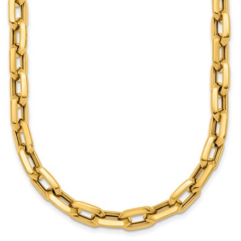 Herco 14K Polished Knife Edge Link ChaInch 24 Inch Necklace