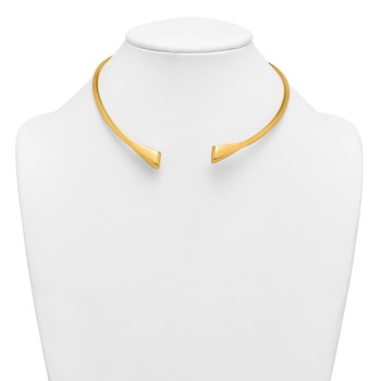 Herco 14K Polished Open End Geometric Gradient Collar Necklace — alternate view
