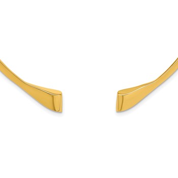 Herco 14K Polished Open End Geometric Gradient Collar Necklace