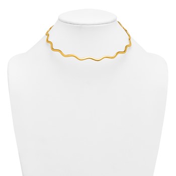 Herco 14K Polished Wave Collar Necklace — alternate view